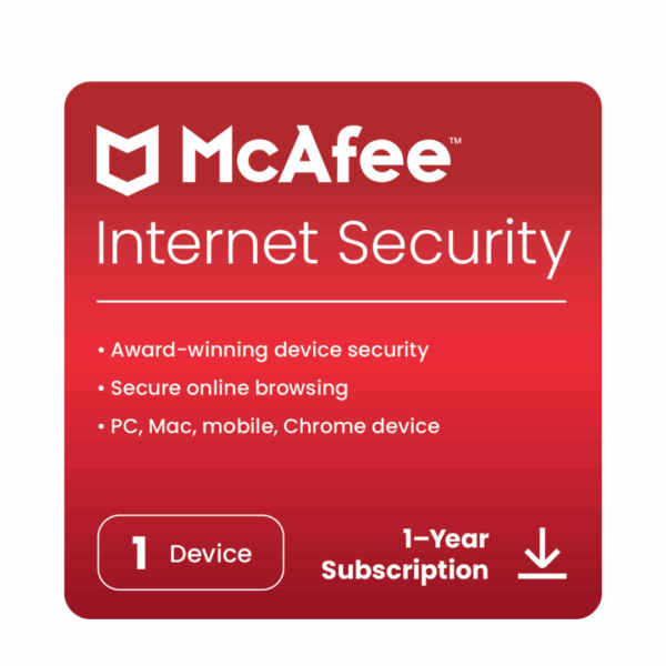 McAfee Internet Security - 1 User, 1 Year
